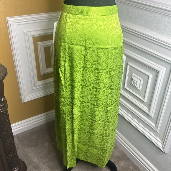 Ronny Kobo Collection Green Maxi Pencil Skirt with slit - Picture 7 of 10
